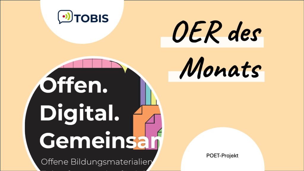 Visualisierung OER des Monats Oktober 2025: „Offen. Digital. Gemeinsam.“