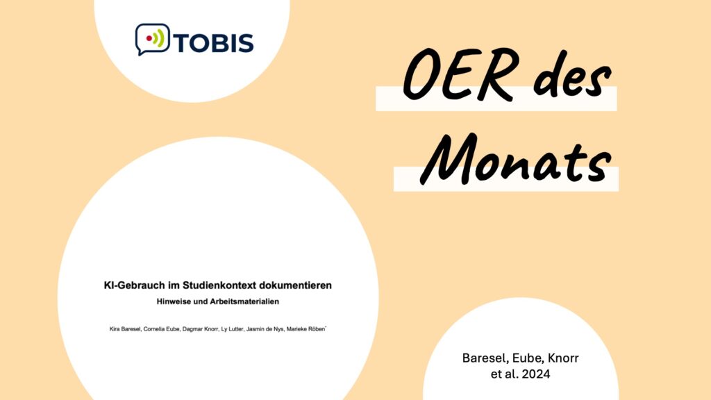 Visualisierung OER des Monats Februar 2026: „KI-Gebrauch transparent dokumentieren: eine Alternative zur Detektorlogik"