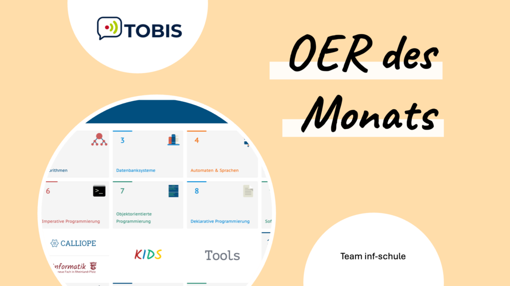 Visualisierung OER des Monats August: INF - Schule